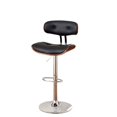 thumbnail image 4 of Furniture of America Tabouret de Bar Pivotant Réglable Aniker en Chêne Foncé, 4 of 4