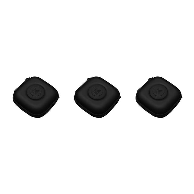 Estuche para auriculares Matsuzay Caja de almacenamiento cuadrada Soporte protector Negro Rojo