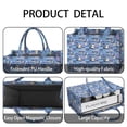 thumbnail image 4 of Large Capacity Tote Bag,Blue Soccer Themed Pattern Handbag Fashion Luxury Tote Bag,15.7"x13"x 5.1" Inches,Laptop Compatible, 4 of 6