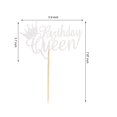 thumbnail image 2 of Adorno para tartas con purpurina plateada de Arthsdite Birthday Queen, 2 of 7