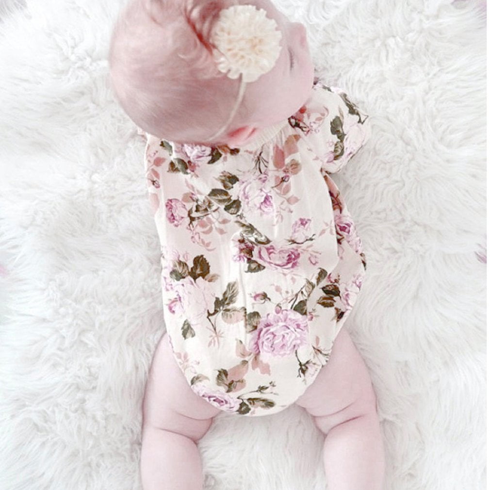 rose print baby clothes