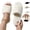 White, variant on Mfakffe Womens Ultra-Soft Fuzzy Open Toe Cushioned Slippers Crossband Upper & Memory Foam Insole for Cozy Non-slip Walking Shoes