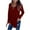 Wine, variant on VEKDONE Womens Long Sleeve Top Deep V Neck Low-Cut Lace-up Criss Cross Bandage Blouse Casual Loose Solid Color Basic Tee Shirt