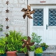 thumbnail image 2 of Long Decorative Metal Rain Chain With 8 Windmill Functional Replacement for Gutters Downspouts, Outdoor Garden Rainwater Collector, Easy Installation, Durable Artistic, Adds Curb Appeal to Your Home, 2 of 10