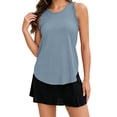 thumbnail image 3 of HAJWOH Women 2026 Summer Workout Tank Tops XXXL Ruffle Sleeveless Racerback Crewneck Casual Loose Running Gym Athletic Tee Shirts, 3 of 7