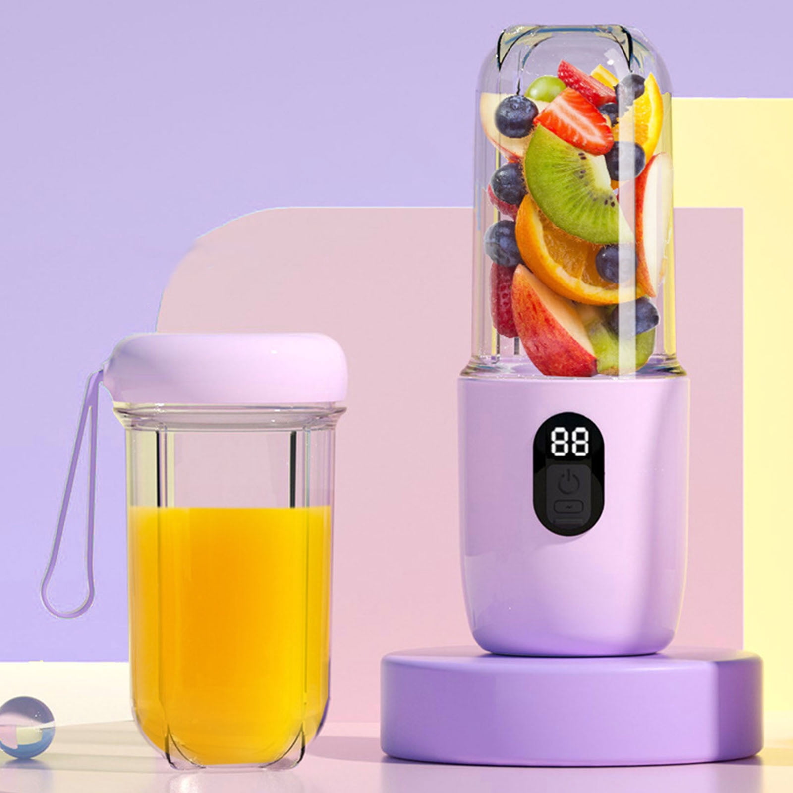Travel Friendly 500ml Juicer Blenders Portable USB Rechargeable Mixing Cup for Shakes Practical Kitchen Appliance