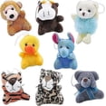 thumbnail image 2 of 24 Pack Mini Animal Plush Toy Assortment , Animals Keychain Decoration for Kids 26-27s, 2 of 5