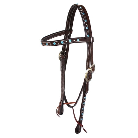 Horse Saddle Tack Bridle Western Leather Headstall 78RT08HB