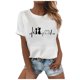 thumbnail image 1 of Gibobby Playera Corte clásico para Mujer Camiseta sexy manga corta con estampado para mujer, camiseta informal holgada verano, blusa divertida y peculiar pa(Verde,CH), 1 of 5
