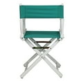 thumbnail image 2 of Casual Home Chaise de Réalisateur 18 Pouces Cadre Blanc avec Toile Turquoise, 2 of 5