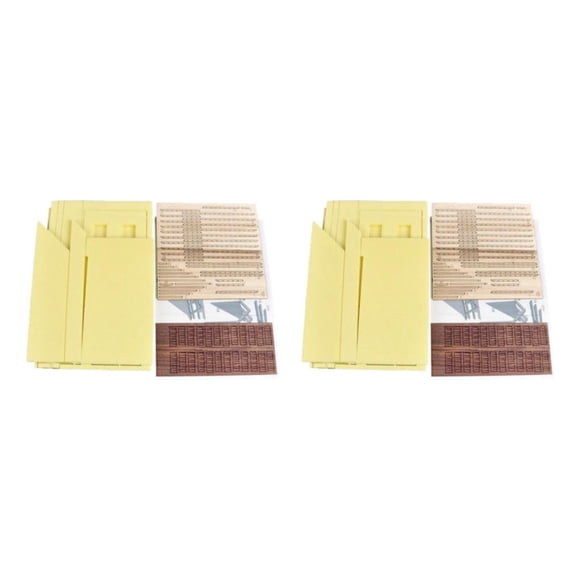 Wosthever Kits de modelos de construcción 1/35 diseño de casa de ruinas hecho a mano para materiales de construcción 2piezas Tipo CJ0211