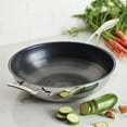 thumbnail image 3 of Circulon SteelShield Clad Stainless Steel Stir Fry Pan with Nonstick Technology, 12.5-Inch, Silver, 3 of 4