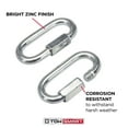 TowSmart 7280 Threaded Safety Chain Quick Links, 2 Pack