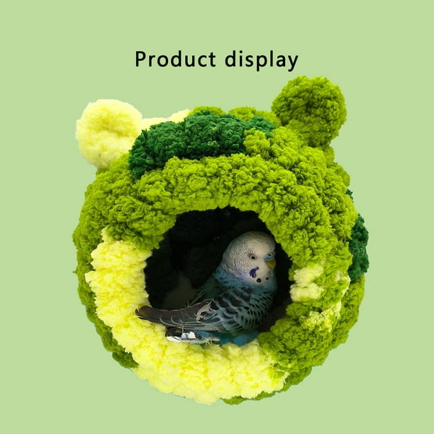 HHBEAUTY Nid Conure, Maison D'Élevage D'Oiseaux Cabane Câline Pour Perruche, Perruche, Cockatiel, Conure, Inséparable, Canari, Pinson, Hamster, Petits