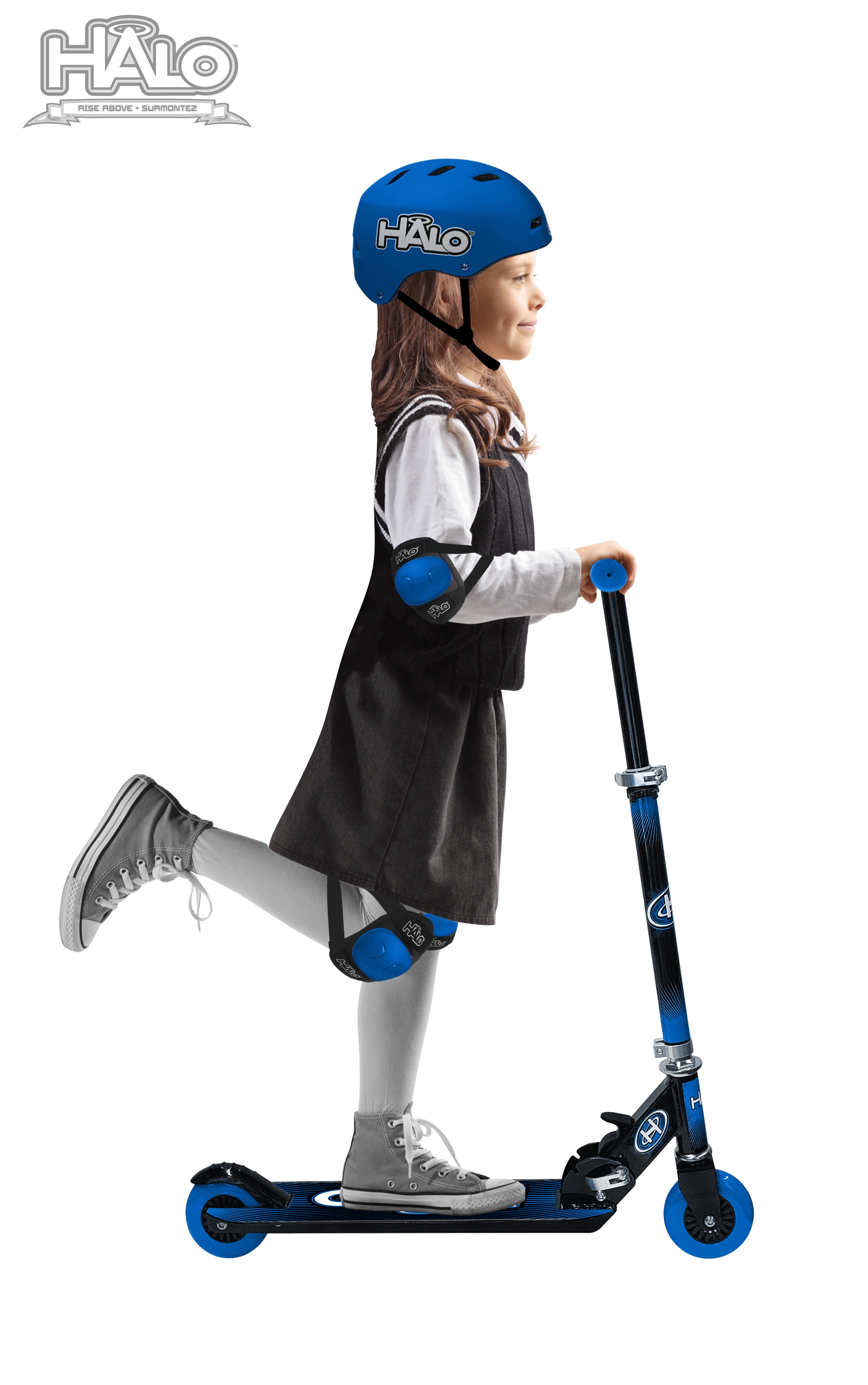 HALO Rise Above 6-Piece Scooter Combo Set - Blue