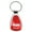 Red, variant on Edge Black Teardrop Key Fob
