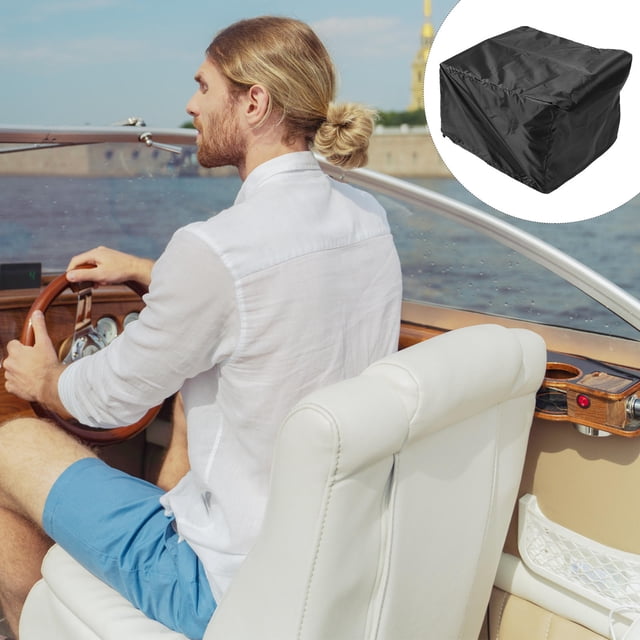 AURARMLET Durable Boat Seat Protector Waterproof Chair Pad for Outdoor Activities Black 1Pack