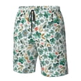 thumbnail image 4 of Balery Floral In Teal Traje de Baño Estilo Hawaiano para Hombre, Shorts de Secado Rápido con Bolsillos-Medium, 4 of 6
