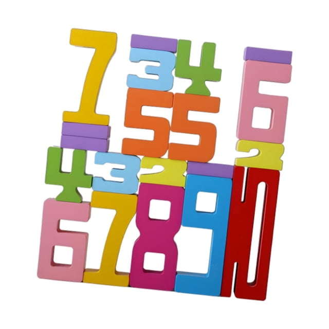 Xuanheng Wooden Number Block Toys Set Preschool Learning Activities for Kids Children