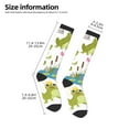 thumbnail image 2 of Susaid Cartoon Frogs Print Thermal Winter Socks for Men and Women, Warm Crew Hiking Socks, for Boots and Outdoor Activities, 2 of 6