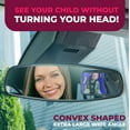 thumbnail image 4 of Todays Kids Baby Car Mirror for Back Seat Rear Facing - 360-Degree Adjustable Backseat Baby Mirror for Car, Extra Wide & Crystal Clear Car Mirror Baby Rear Facing Seat - Fully Assembled & Shatterproof, 4 of 7