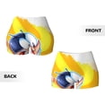 thumbnail image 5 of Lsque Sml Jeffy Pattern High Waisted Biker Shorts for Women-Tummy Control Fitness Athletic Workout Running Yoga Gym Shorts,Moisture-Wicking-Small, 5 of 9