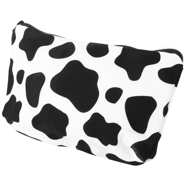 1Pc Cow Pattern Washing Bag Decorative Makeup Pouch Storage Bag for Female