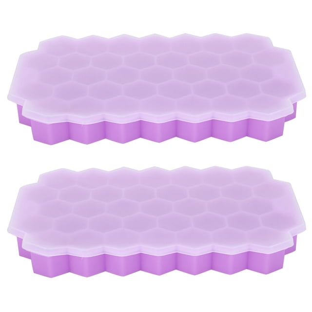 Ice Tray,2Pcs 37-Grids Food Grade Kitchen Accessories Ice Cubes Mold High-End Performance
