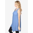 thumbnail image 3 of Woman Within Plus Size Sleeveless Hanky Hem Tunic, 3 of 5