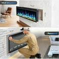 thumbnail image 6 of Yesurprise 42" Ultra-Slim Electric Fireplace Insert, Wall-Mounted or Recessed, Remote Controlled with 5000 BTU Heat & Timer, 6 of 7