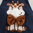 thumbnail image 5 of mgoYE Baby Boy Clothes Long Sleeve Tops Funny Overall Adjustable Suspender Pants Outfit Set 6-12 Months, 5 of 9