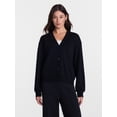 thumbnail image 2 of Athletic Works Women's and Women's French Terry Cardigan with Long Sleeves, Sizes XS-4X, 2 of 6