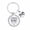 YS0006Keyring, Silver, variant on Metal Keychain with Novel Hook Design Family Bonding Inspirational Holiday Gift Personalized Engraved Keychain