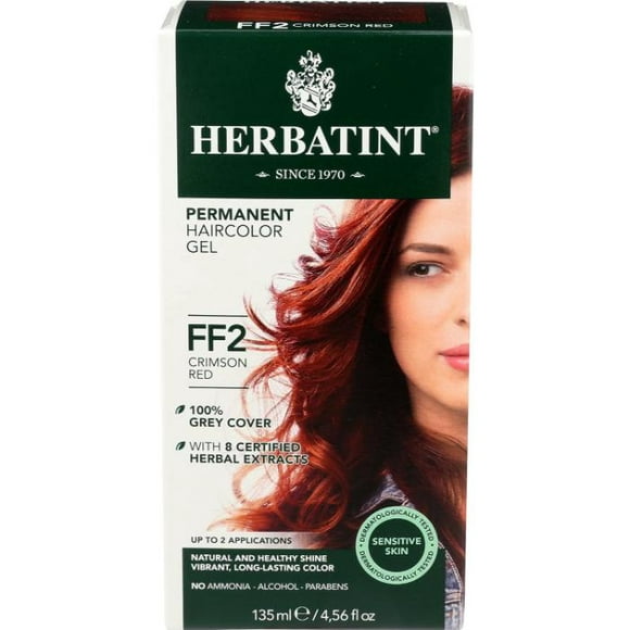 Herbatint - Flash Fashion Permanent Hair Color, Ff2 Crimson Red, 135ml