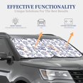thumbnail image 3 of Kdxio World Travel2 Print 2-Piece Sun Shade Front Windshield - Foldable Car Front Window Sunshades For Most Sedans Suv Truck, 3 of 6