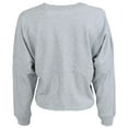 thumbnail image 3 of Women's Heather Gray NC State Wolfpack Oversized Cropped Retro Long Sleeve T-Shirt, 3 of 3