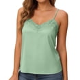 thumbnail image 2 of Womens Tank Tops Women's Summer Lace Camisole Sleeveless Casual Blouse Cami Tops for Women Green S, 2 of 5
