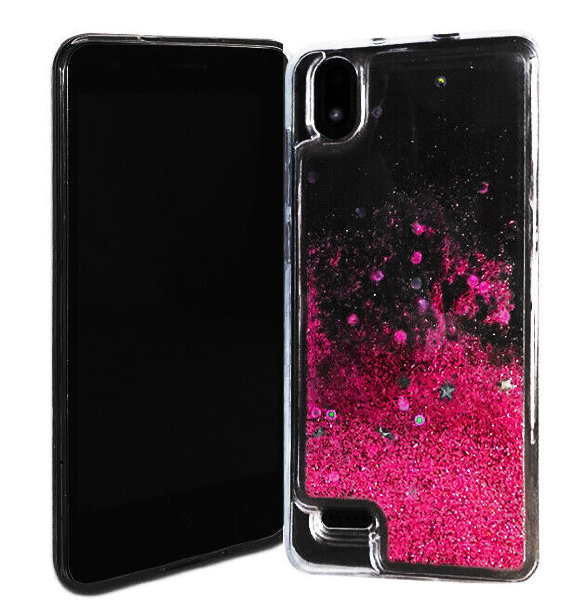 For ZTE Z1 Gabb Wireless Liquid Glitter Cover Phone Case Pink