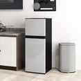 thumbnail image 2 of HOMCOM Small Fridge with Freezer, 4 Cu Ft Refrigerator with Shelves, Silver, 2 of 8