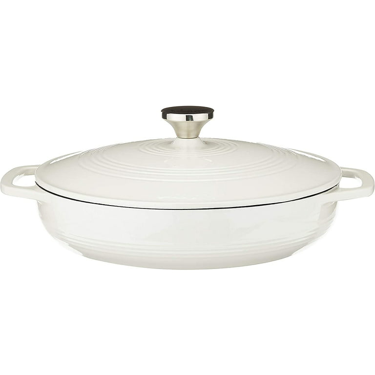 Lodge 2-Piece Enameled Cast Iron Dutch Oven and Covered Casserole