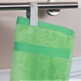 thumbnail image 4 of Meadowcove Rayon from Bamboo and Cotton Blend Solid 6-Piece Hand Towel Set , Spring Green by Blue Nile Mills, 4 of 5