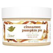 Dove Body Scrub Cinnamon Pumpkin Pie for Deep Nourishment Holiday Treats Limited Edition, 10.5 oz