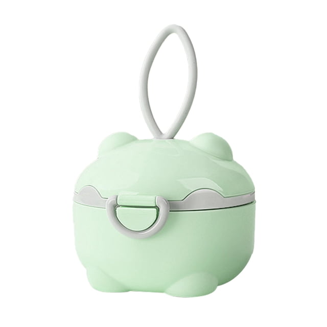 Dispensador de fórmula para bebés, leche en polvo portátil con cuchara y asa de transporte