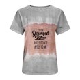 thumbnail image 4 of Fesfesfes Short Sleeve Tops Women Summer Sexy Gradient Print Regular Women Short Sleeves Top T Shirt Pack 10(XL), 4 of 4