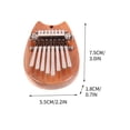 thumbnail image 4 of Mini Pulgar Piano Madera Sólida 8 Tono, Instrumento Musical con Cordón Fácil de Jugar para Principiantes Niños Regalo, Pulgar Piano Instrumento, 4 of 5