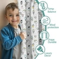thumbnail image 3 of Blackout Kids Curtains,White Cartoon Unicorn Ice Cream Pattern Childrens Insulated Curtains Set Of 2,Bedroom Essentials,Toddler Room Decor 52"x63", 3 of 5
