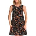 thumbnail image 1 of Balery Floral Vestidos de verano para mujer con estampado: vestido holgado sin mangas, vestido playero informal y cómodo para días calurosos., 1 of 7