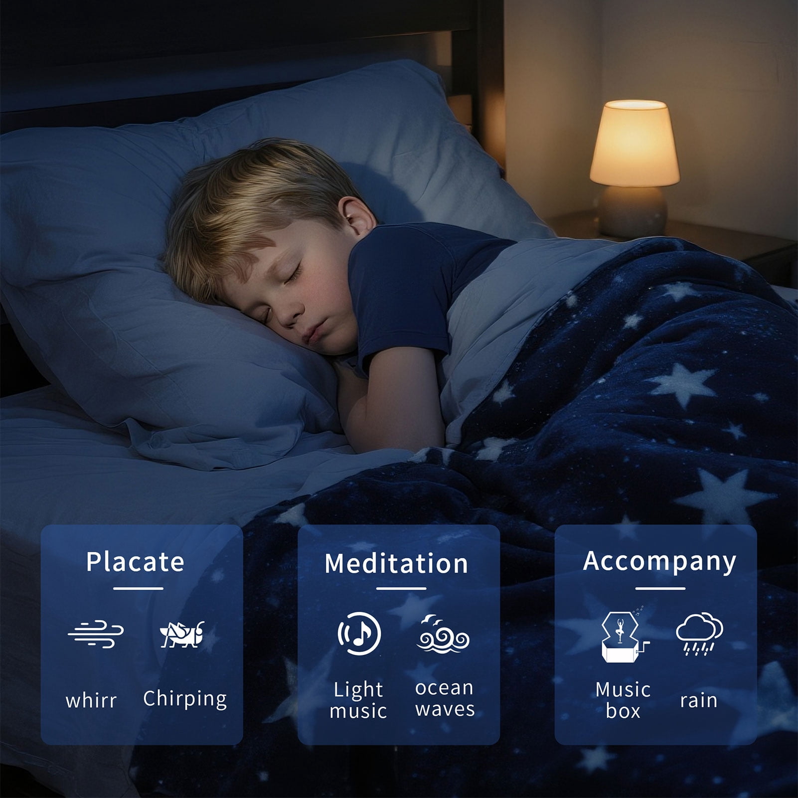 Sunrise Alarm Clock with Sound Machine, Wake Up Light, Night Light & 24 Sleep Sounds, White Noise Alarm Clock
