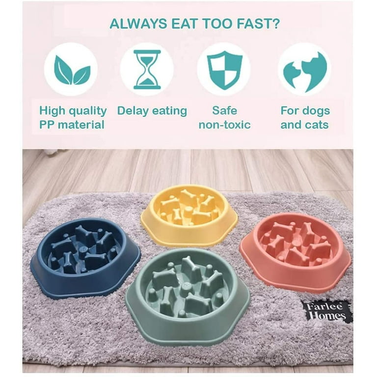 Elevated Dog Bowls Adjustable Raised Dog Bowl with Slow Feeder Dog Bowl and Dog  Water Bowl Non-Spill for Small Medium Large Dogs - AliExpress