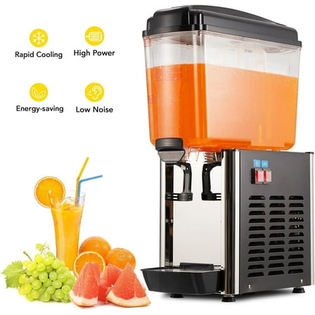 WhizMax 4.8 Gal Commercial Beverage Dispenser w/ Thermostat Controller For Ice Tea Juice